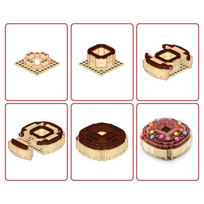 Blocos de Montar Max Premium Snacks - Donut 189 pçs