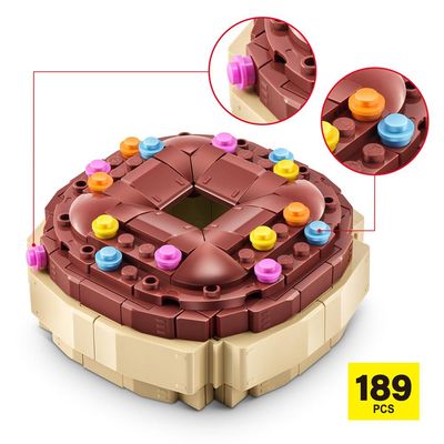 Blocos de Montar Max Premium Snacks - Donut 189 pçs