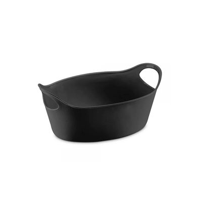 Cesta Pao Cestinha Cesto Organizador Preto Bar Petisco 6un