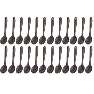 Kit 24 Conchas Nylon 32cm Cinza Molho Sopa Feijão Cozinha Kitch Crippa Tornado