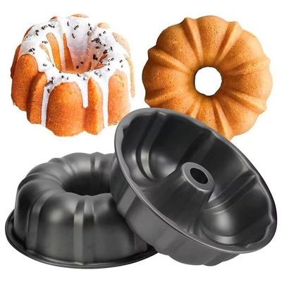 Forma Assadeira Redonda 24cm Antiaderente Para Bolo E Pudim Carbono