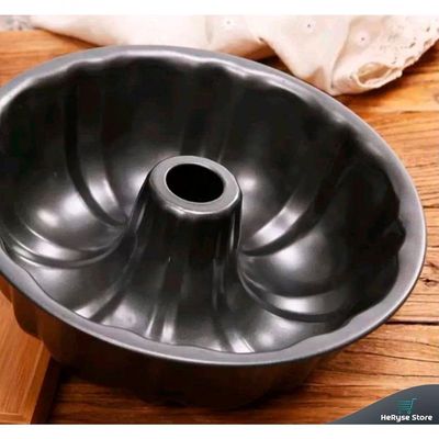 Forma Assadeira Redonda 24cm Antiaderente Para Bolo E Pudim Carbono