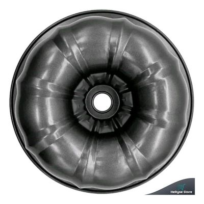 Forma Assadeira Redonda 24cm Antiaderente Para Bolo E Pudim Carbono