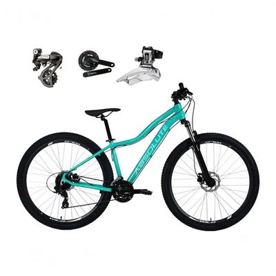 Bicicleta Aro 29 Absolute Hera Câmbios Shimano Altus 24v Alumínio Freio Hidráulico Garfo C-trava Verde Tam: 17