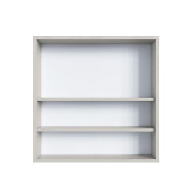 Armário Espelheira de Banheiro 60 Bari com 2 Portas 1 Nicho Arenas