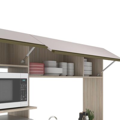 Cozinha Compacta Vitoria New Dourado Fume J Carvalho
