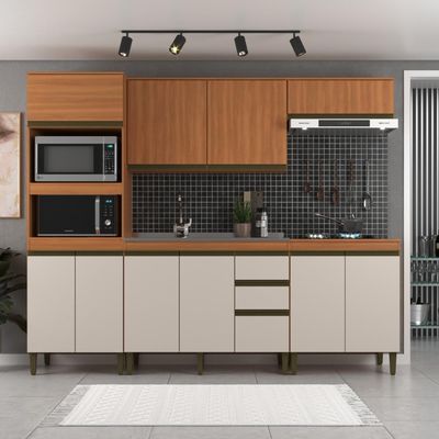 Cozinha Cecilia 5 Peças Freijo Off White J Carvalho