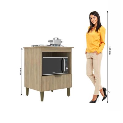 Balcão Cooktop Iara 4 Bocas Dourado J Carvalho