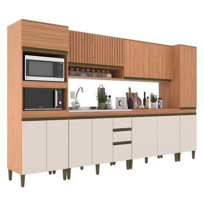 Cozinha Cecilia 6 Peças Freijo Off White J Carvalho
