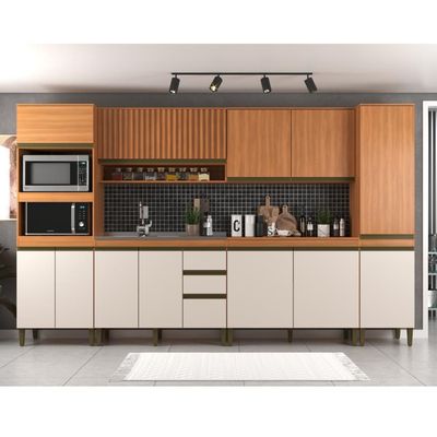 Cozinha Cecilia 6 Peças Freijo Off White J Carvalho