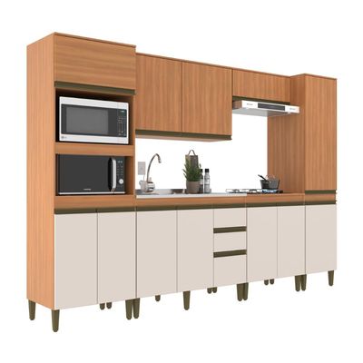 Cozinha Cecilia 6 Peças Freijo Off White J Carvalho
