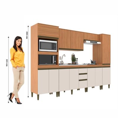 Cozinha Cecilia 6 Peças Freijo Off White J Carvalho