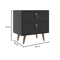 Mesa De Cabeceira Preto J Carvalho