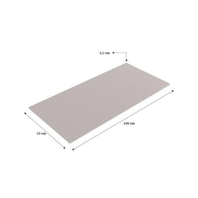 Tampo Mdp 120Cm Fume J Carvalho