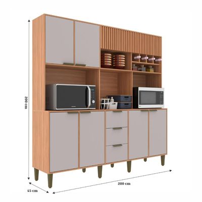 Kit Cozinha Emilia Freijo Fumê J Carvalho