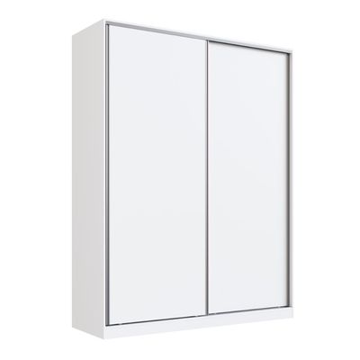 Guarda Roupa Solteiro Branco 183x59,8x235cm 2 Portas 3 Gavetas RC 2003 Emovell