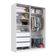 Guarda Roupa Solteiro Branco 183x59,8x235cm 2 Portas 3 Gavetas RC 2003 Emovell