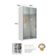 Guarda Roupa Solteiro Branco Espelho 2 Portas de Correr 120x59,8x235cm RC2005 Emovell