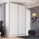 Guarda Roupa Solteiro 2 Portas 3 Gavetas Branco 147x59,8x235cm RC2004 Emovell