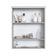 Armário Espelheira para Banheiro com 2 Portas e Iluminação