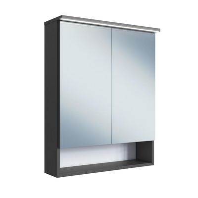 Armário Espelheira para Banheiro com 2 Portas e Iluminação