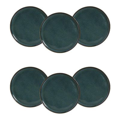 Conjunto de Pratos Rasos Bio 29cm 6 Peças Porto Brasil Azul