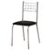 Conjunto Sala de Jantar Mesa Montana Tampo de Vidro 120x80cm e 4 Cadeiras Íris Aço Cromado Aço Nobre Incolor/Preto