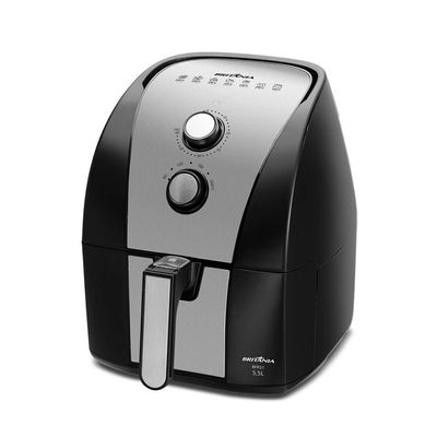 Fritadeira Sem Óleo Britânia 1500W, 5,5 Litros - BFR51 Preto / 110V