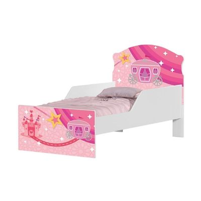 Mini Cama Carruagem Princesa Rosa