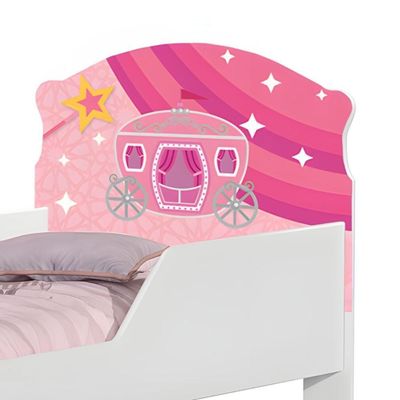 Mini Cama Carruagem Princesa Rosa