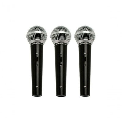Microfone Ls 50 Dinamico Kit Com 3 Unidades