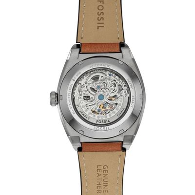 Relógio Fossil Masculino Ref: Me3261/0vn Automático Esqueleto Prateado