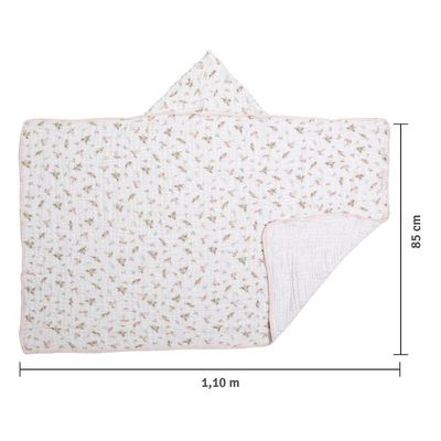 Toalha De Banho Bebê Soft Com Capuz Primavera Papi
