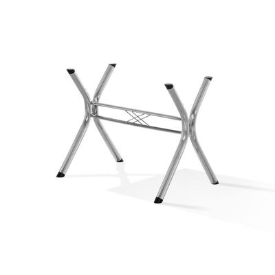 Conjunto Sala de Jantar Mesa Montana Tampo de Vidro 120x80cm e 4 Cadeiras Íris Aço Cromado Aço Nobre Incolor/Marrom