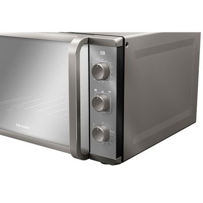 Forno Elétrico De Bancada Mueller Espelhado 50 Litros E 3 Modos De Assar MFB50K Cinza 110V