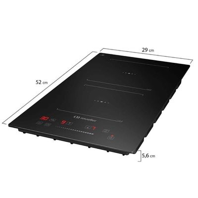 Cooktop Mueller 2 Bocas De Indução MCN2BK 220V