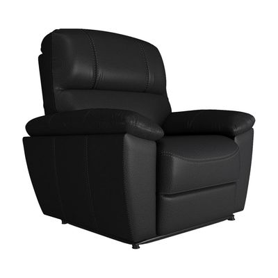 Poltrona do Papai Reclinável Elétrica Armênia Power Touch Couro Preto - Gran Belo