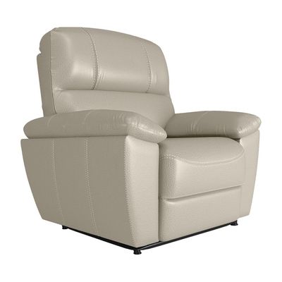 Poltrona do Papai Reclinável Elétrica Armênia Power Touch Couro Off White - Gran Belo