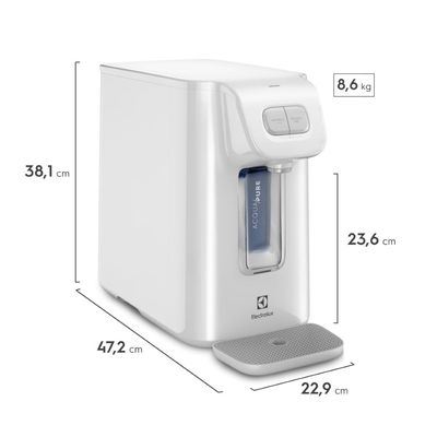 Purificador Electrolux com Compressor Experience Painel Mecânico Branco (PC01B) 127V