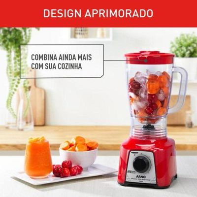 Liquidificador Arno Power Mix Essential 700W Vermelho 220V