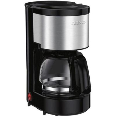 Cafeteira Elétrica Arno Perfectta Inox 600ml Jarra De Vidro 110V