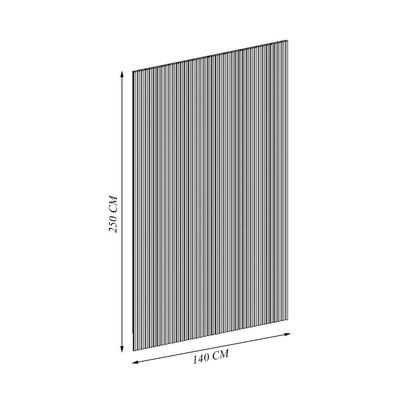 Painel Decorativo Ripado para Parede Mahalo 140x250 MDP Nature G77 - Gran Belo