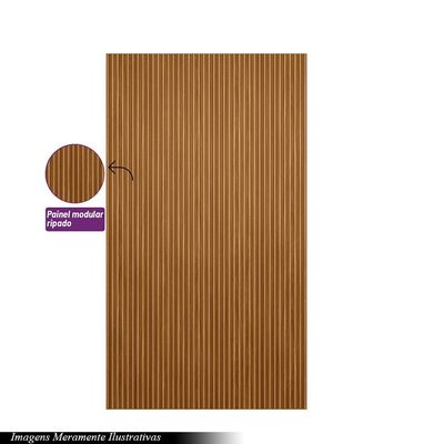 Painel Decorativo Ripado para Parede Mahalo 140x250 MDP Nature G77 - Gran Belo