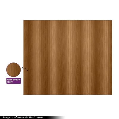 Painel Decorativo Ripado para Parede Mahalo 300x250 MDP Nature G77 - Gran Belo