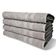 Kit 4 Toalhas de Banho 430g/m² Grande Super Grossa 80x150cm Itália Soft Cinza