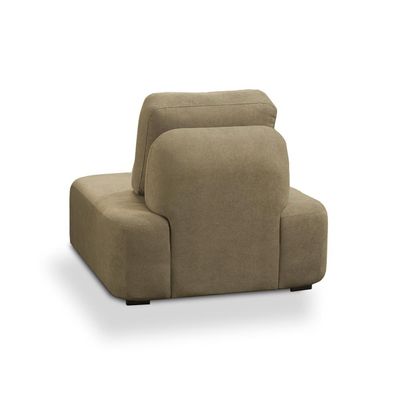 KIt 2 Poltronas Decorativas Santiago Sala de Estar Pés em Madeira Bouclê Castor G89 - Gran Belo