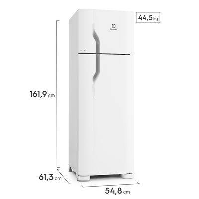 Geladeira Electrolux Cycle Defrost 260L Super Freezer Duplex Branca (DC35A) 220V