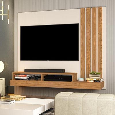 Painel Requinte - Mdf-mdp Nichos Reforçados Off White-nature - Movelove