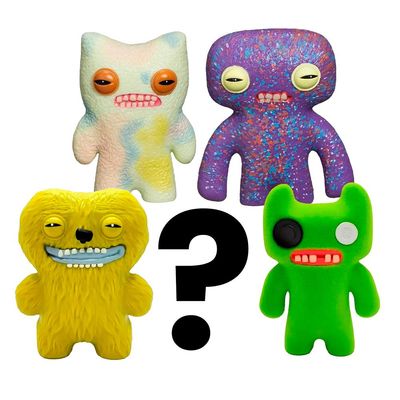 Kit com 5 Mini Bonecos Fuggler 6cm Verde, Tie-Dye, Rx e Amar