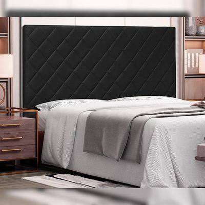Cabeceira Decorativa 1,40M Baelon Pu Preto - Gran Belo